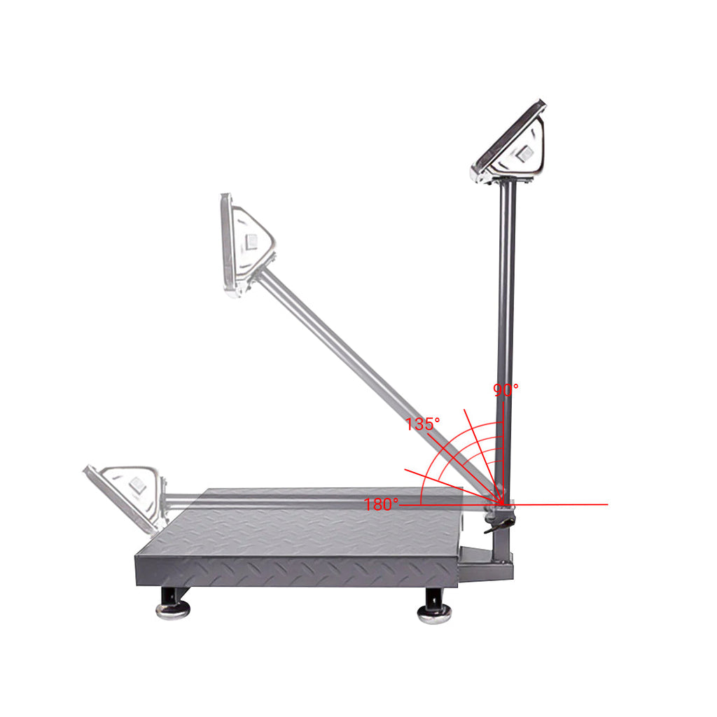 SOGA 150kg Electronic Digital Platform Scale Computing Shop Postal Weight Black