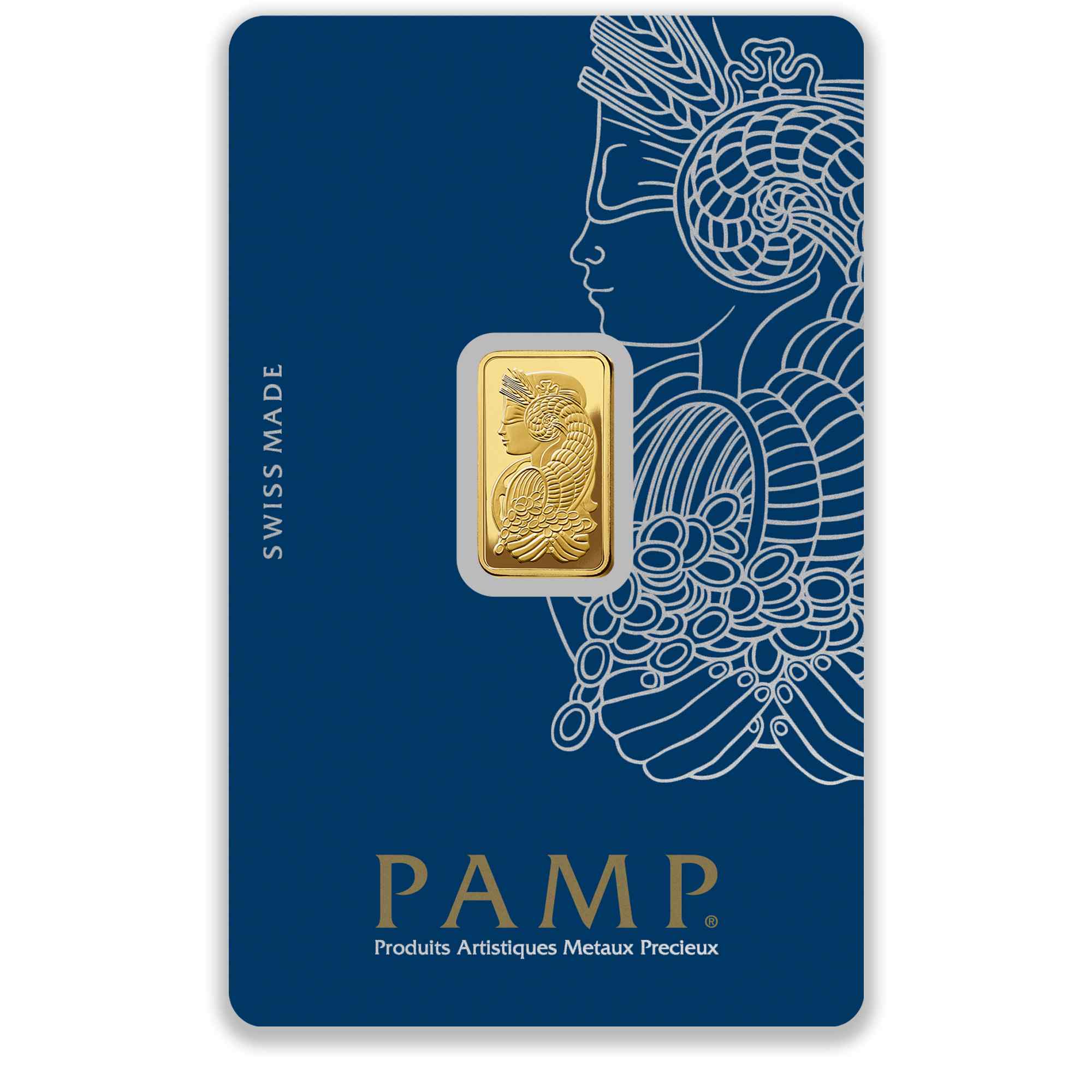 1g PAMP Lady Fortuna Gold Minted Bar