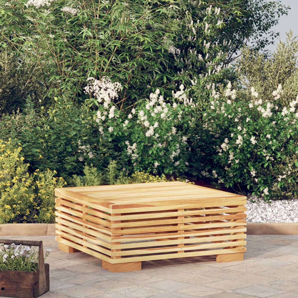 NNEVL Garden Coffee Table 69.5x69.5x31 cm Solid Wood Teak