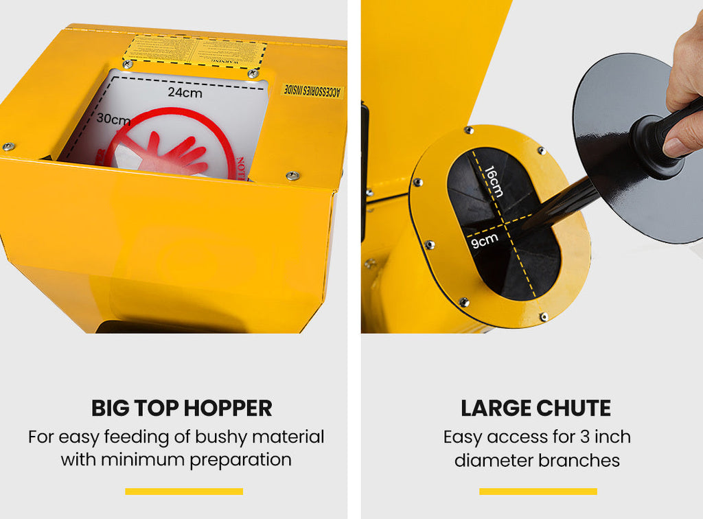 NNEMB 18HP 420cc 4-Stroke Commercial Wood Chipper