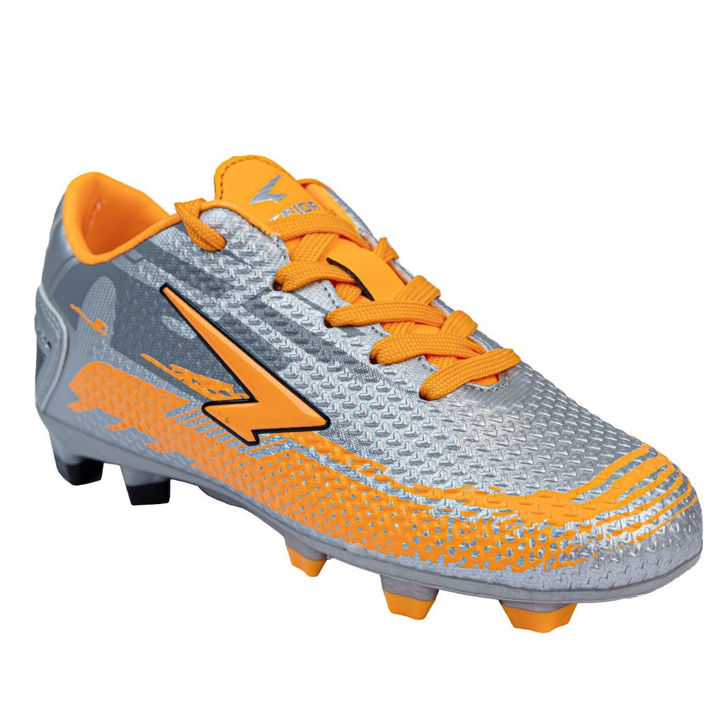 Knight XTR Junior Football Boots - Silver/Orange