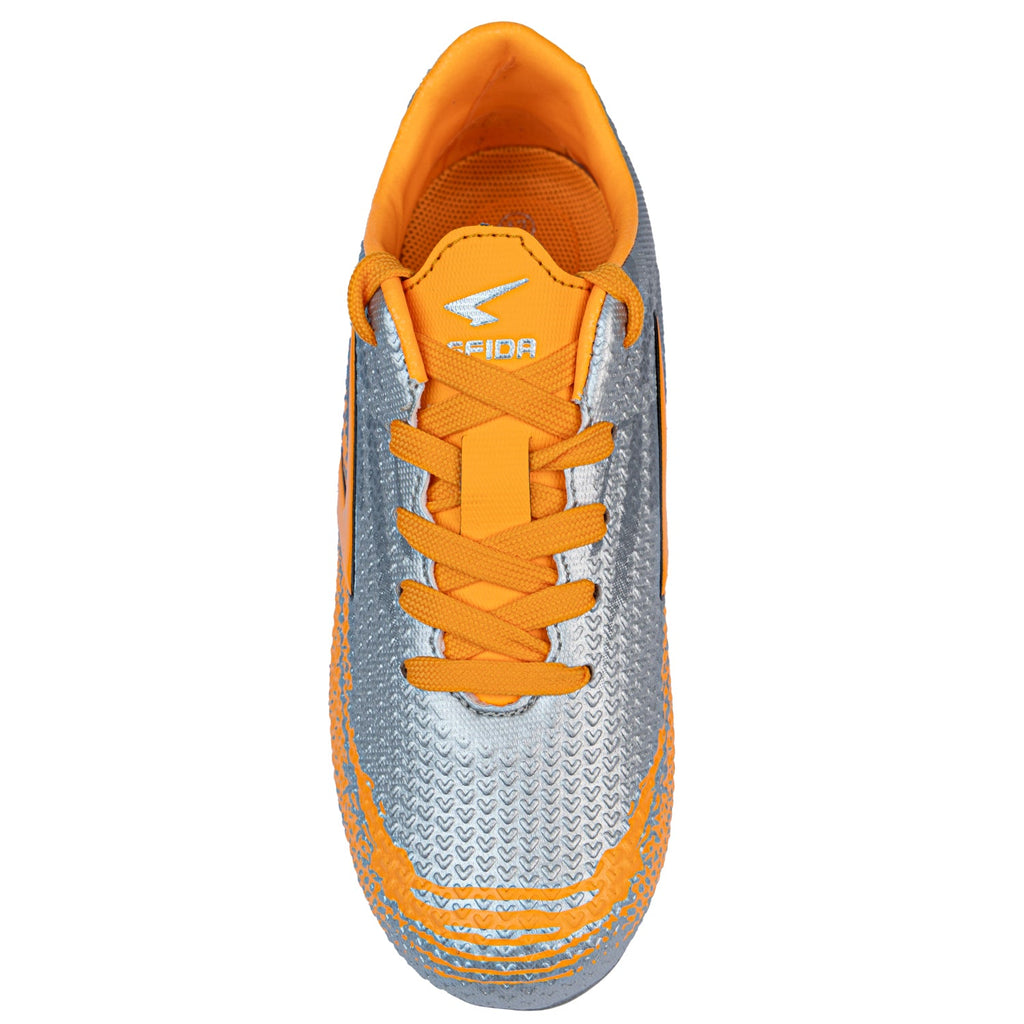 Knight XTR Junior Football Boots - Silver/Orange
