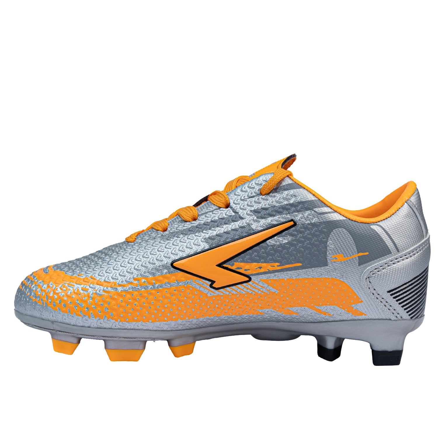 Knight XTR Junior Football Boots - Silver/Orange