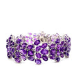 Amethyst Bracelet in .925 Sterling Silver - KSD 46612
