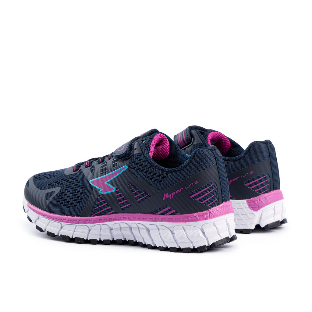 Mirage Girls Navy V-strap Runner Navy-Fuchsia/Blue
