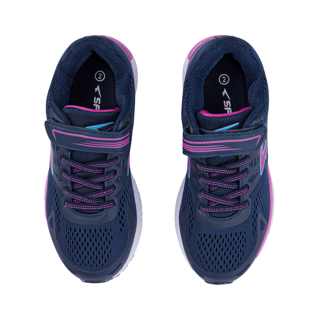 Mirage Girls Navy V-strap Runner Navy-Fuchsia/Blue