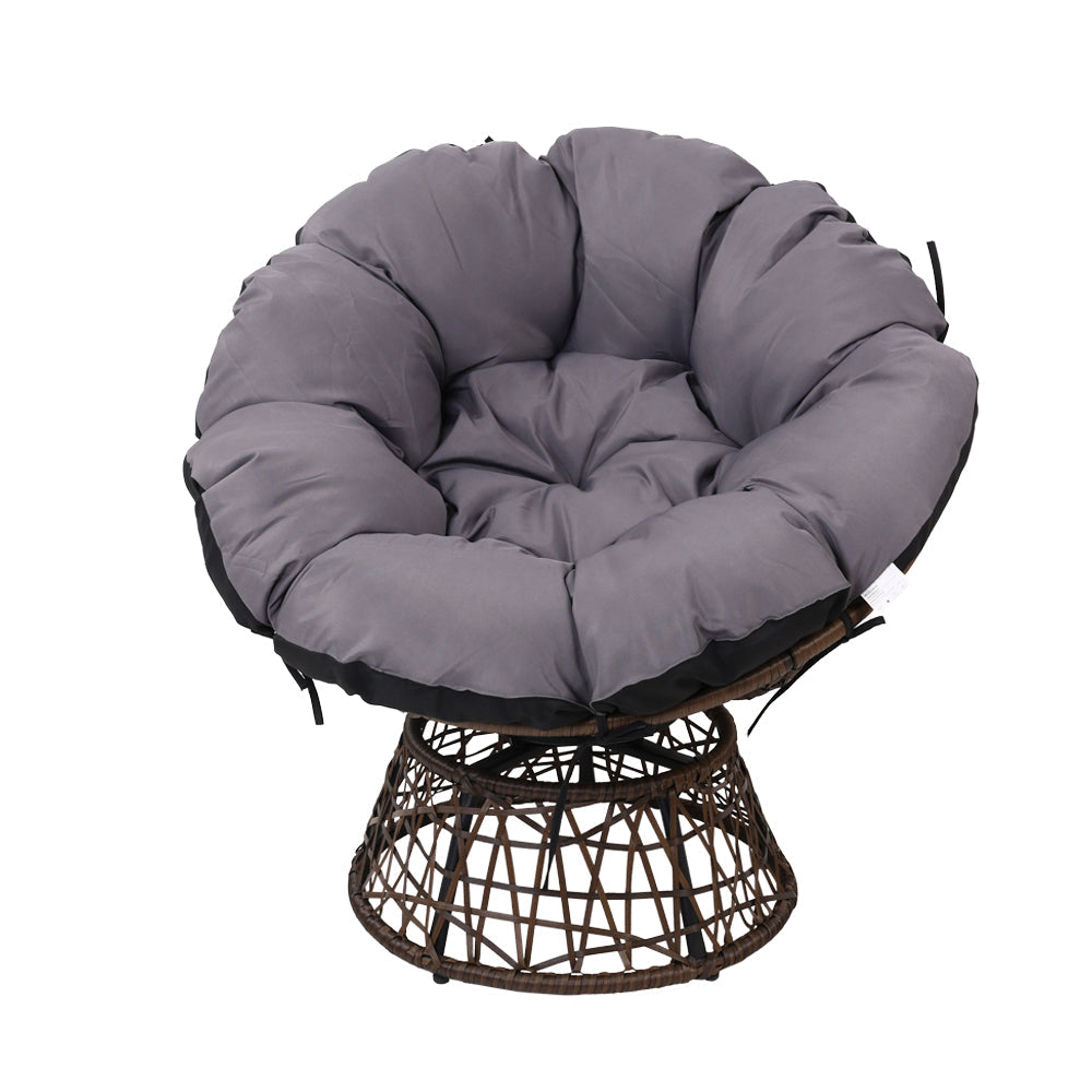 NNEDSZ Papasan Chair - Brown