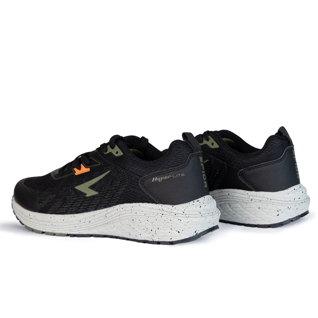 Prota Mens Lace Up Runner - Black/Khaki