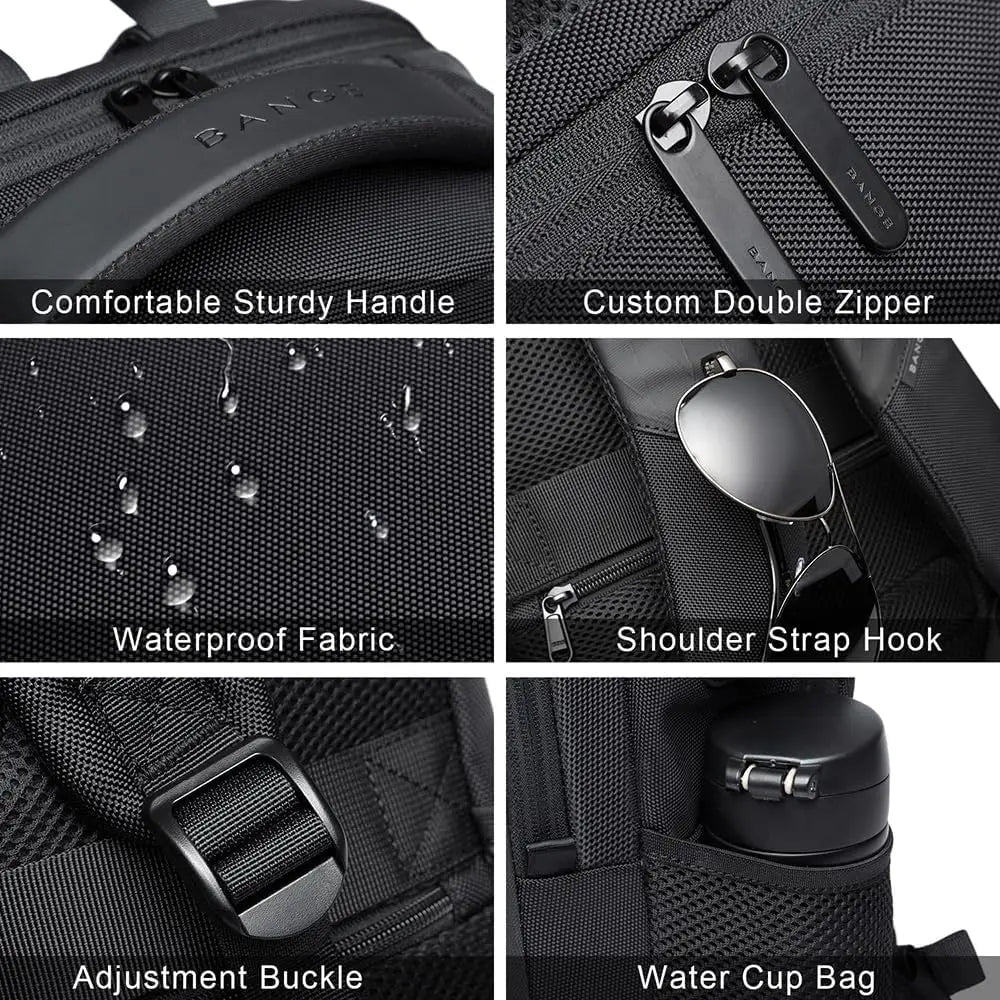 NNEOBA Waterproof Laptop Backpack Black