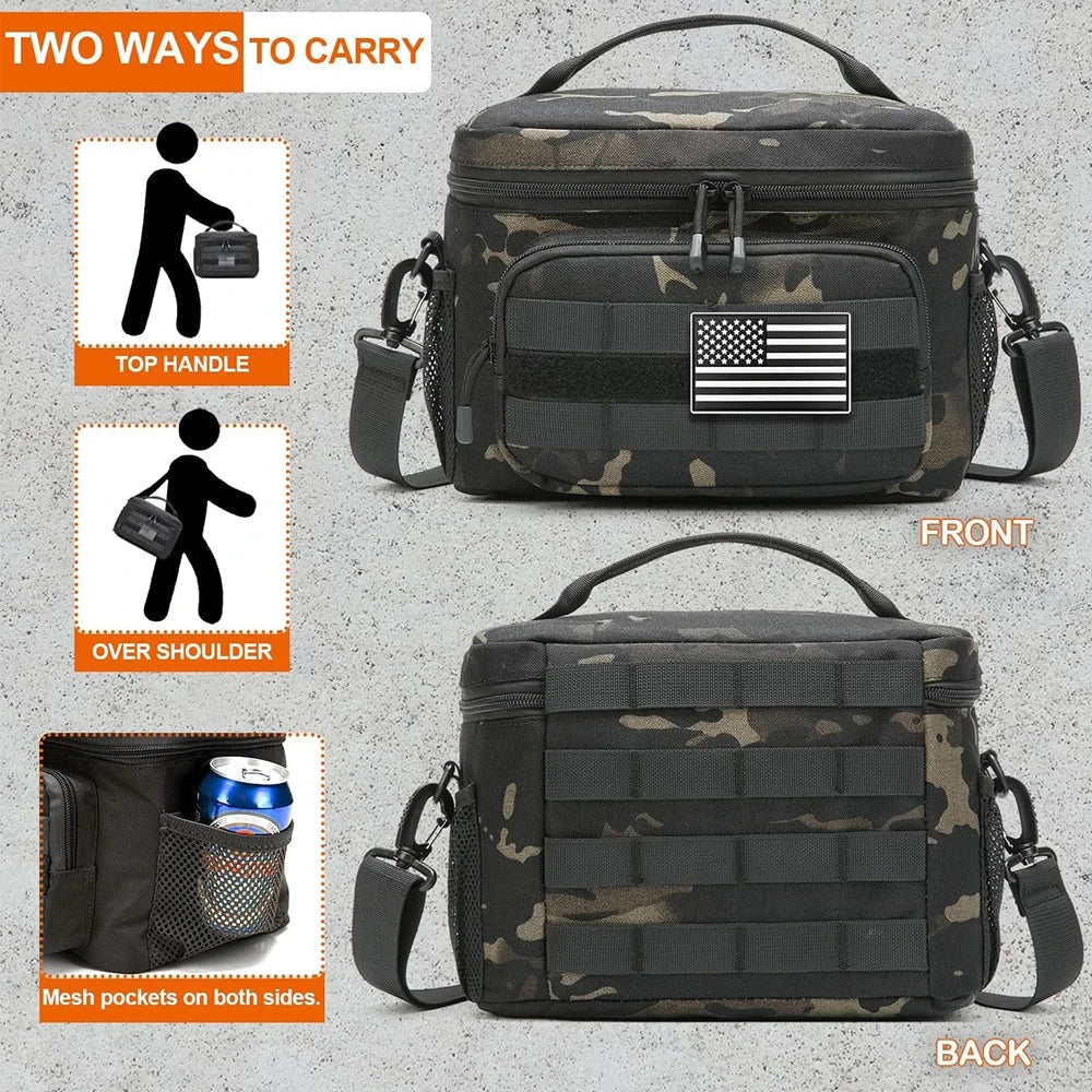 Outdoor Crossbody Travel Bag Duffel Black