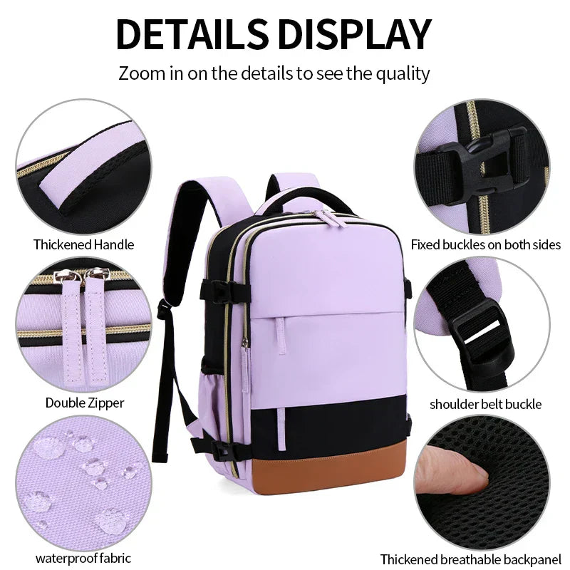 NNEOBA Versatile Travel Luggage & School Backpack