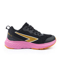 Switch Girls Lace Up Runner - Black/Pink