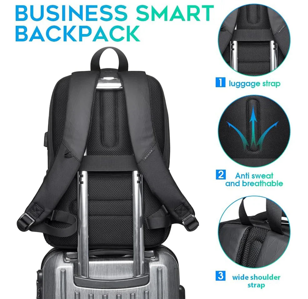 NNEOBA Waterproof Laptop Backpack Black