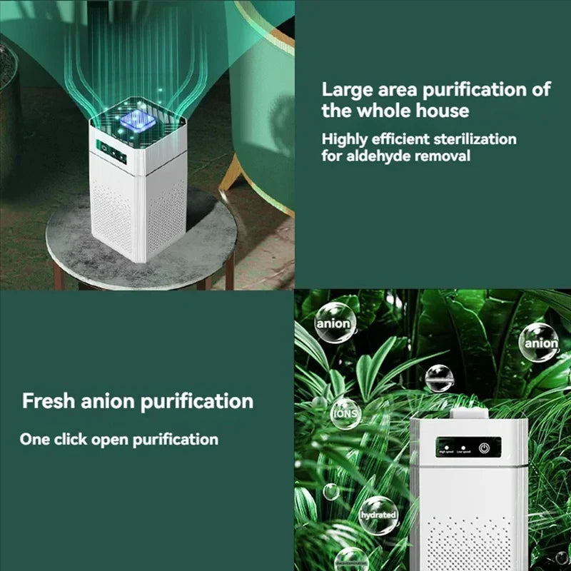 NNEOBA USB Portable Air Purifier with Aromatherapy – Compact Smoke & Odor Filter for Home & Car