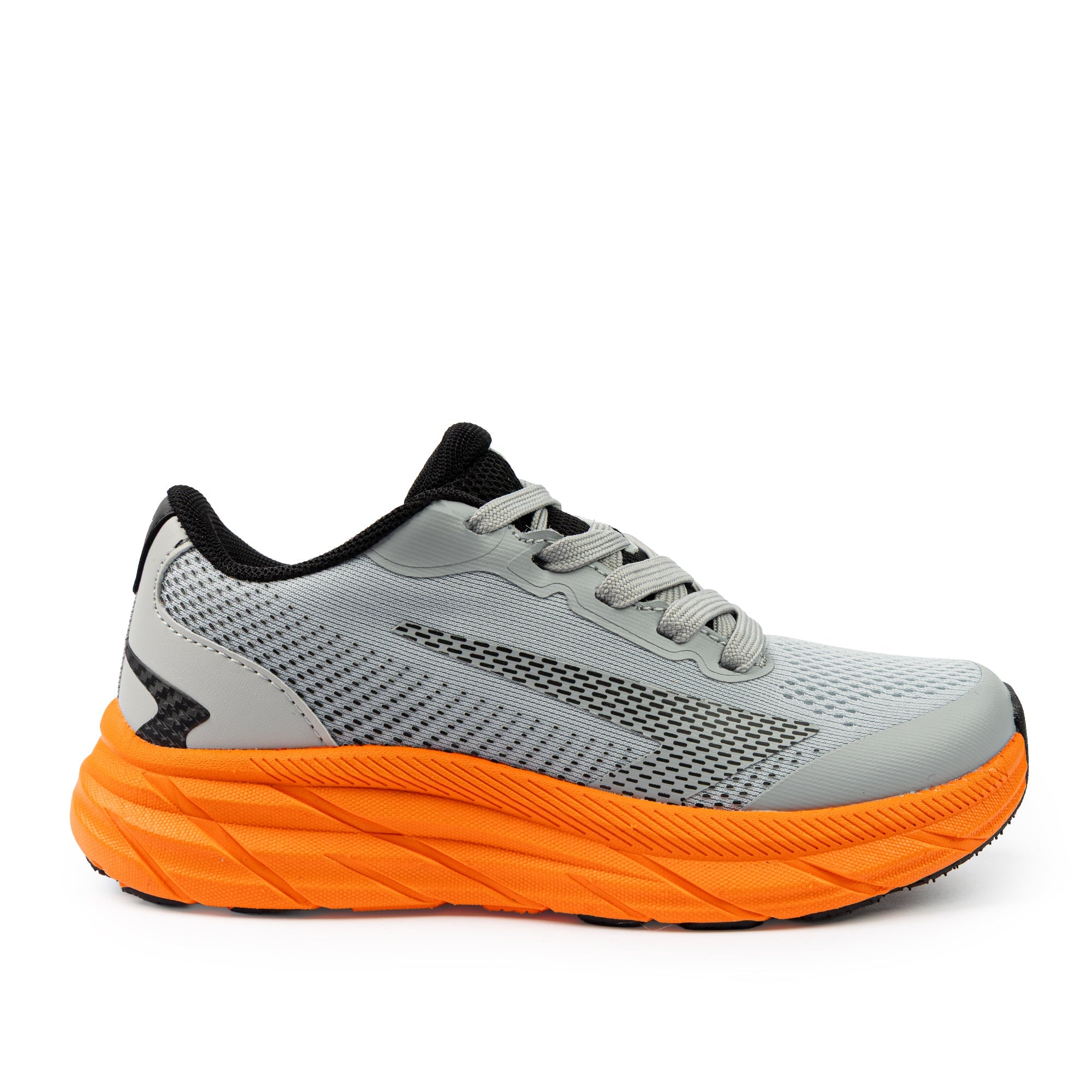 Tempo Boys Lace Up Runner - Grey/Orange