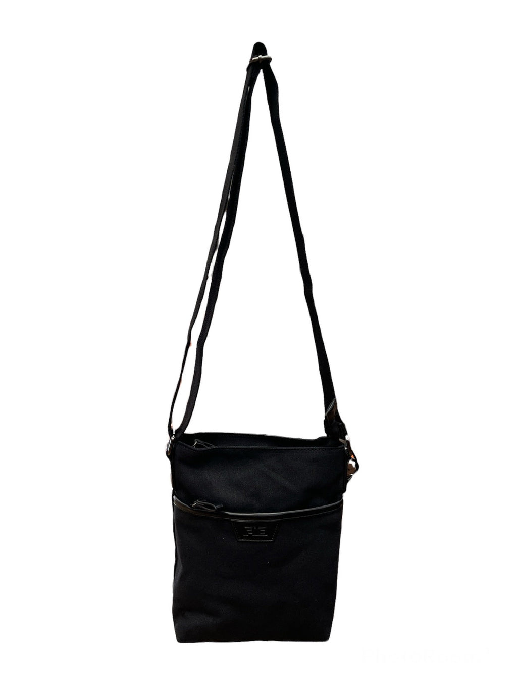 NNEDSZ FIB Byron Cotton Canvas Sling Bag Shoulder Travel - Black