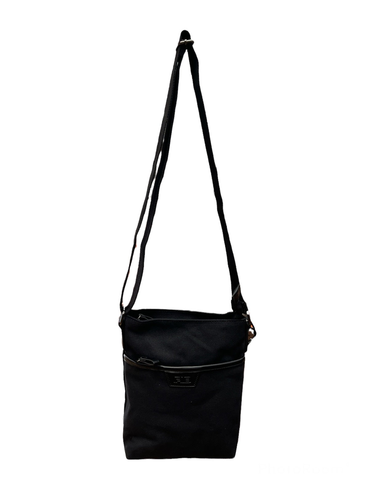 NNEDSZ FIB Byron Cotton Canvas Sling Bag Shoulder Travel - Black