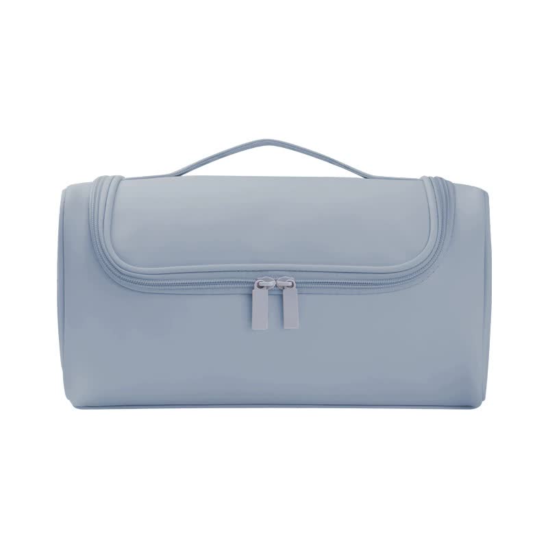 NNEDSZ Blue Portable Hair Styling Tool Organizer - Travel Storage Bag with Compartments
