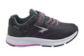 Weave Girls V Strap Runner - Charcoal Fuchsia