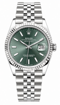 Rolex Datejust 36 Mint Green Dial Fluted Jubilee 126234 | 2025 | 36mm