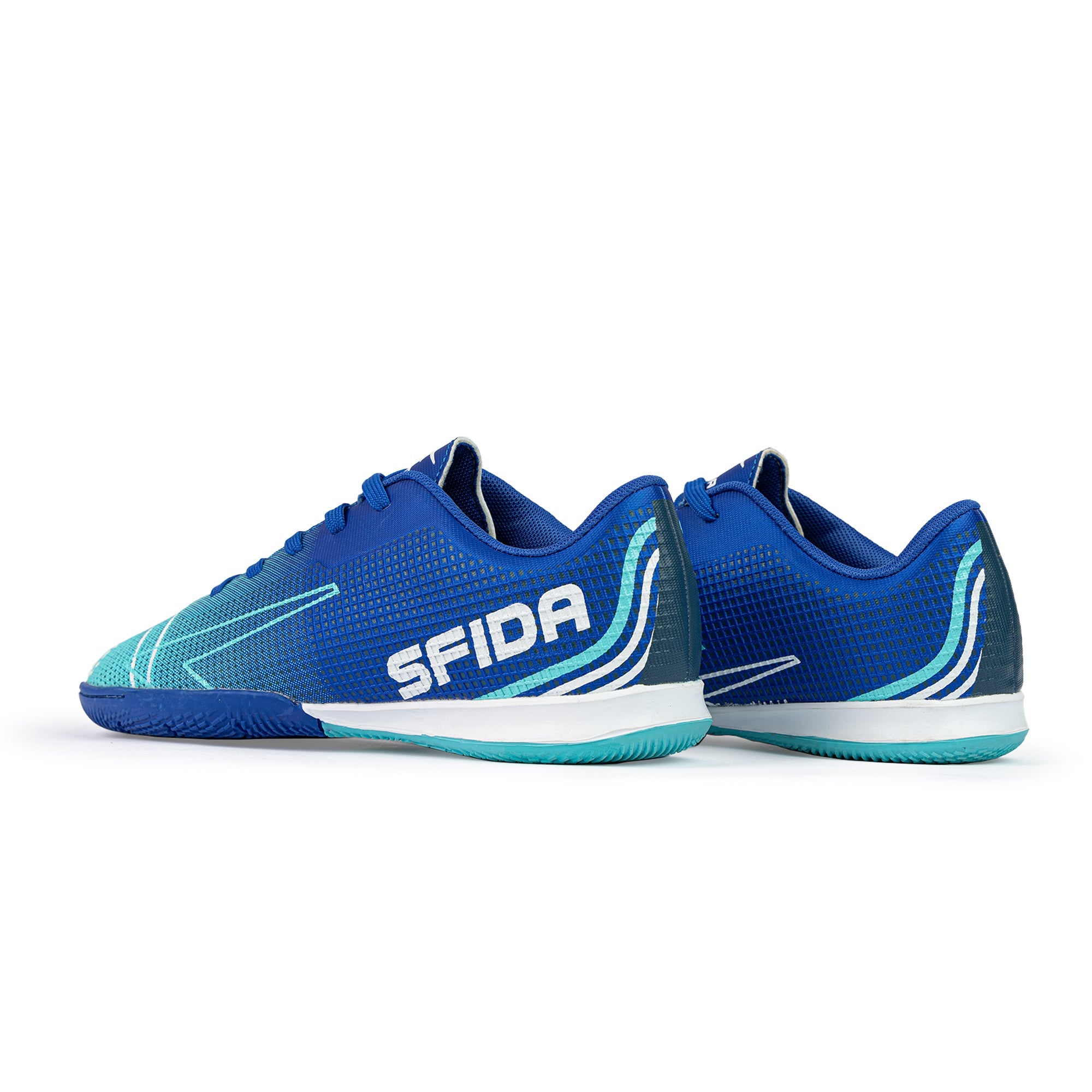 Conquer Kid's Indoor Football Shoes - Royal