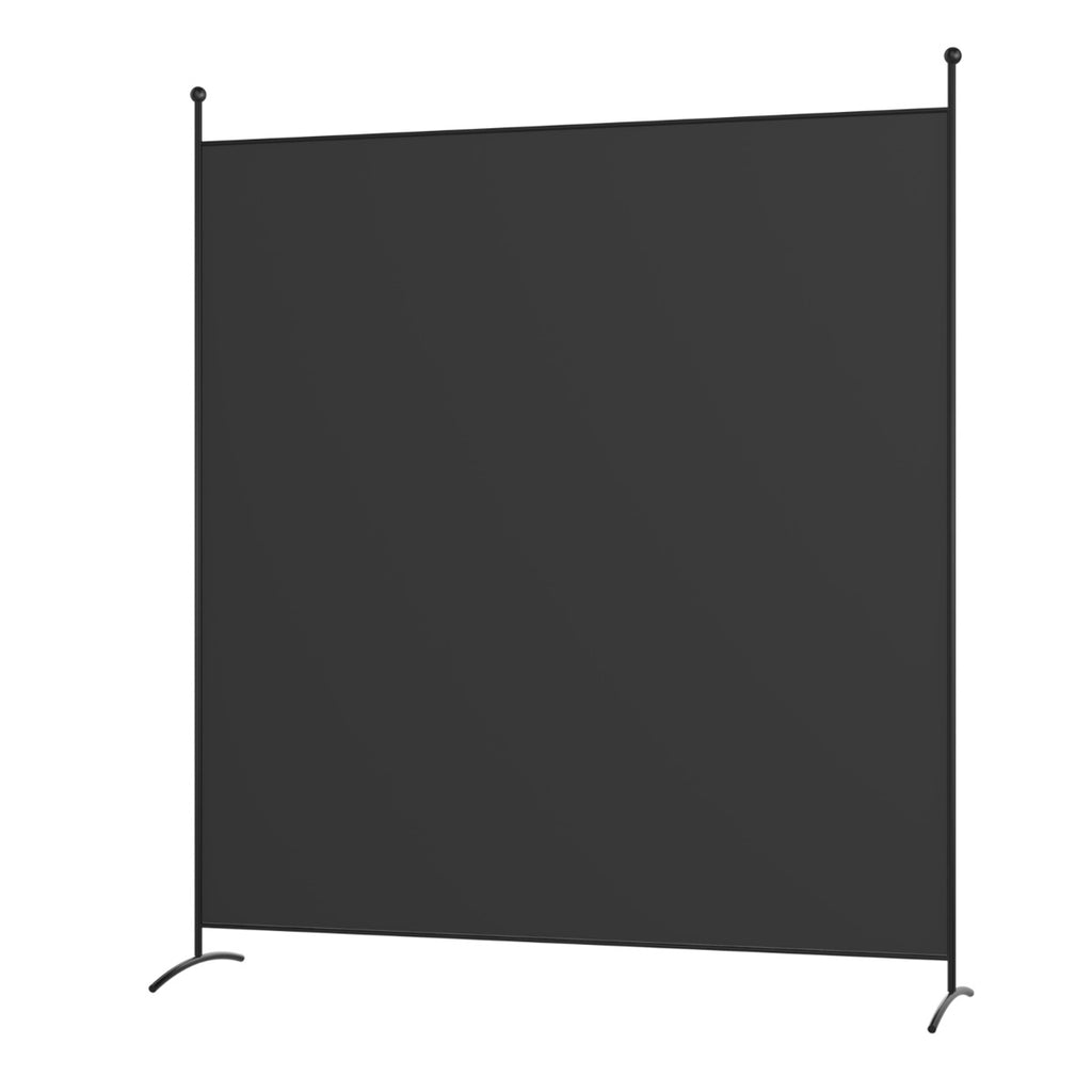 NNECW Single Panel Room Divider with Curved Support Feet for Home/Office-Black