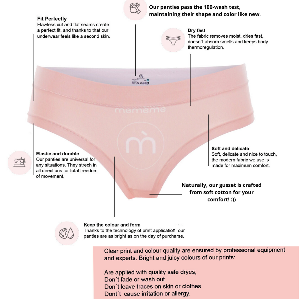 Memème Women’s Ultra-Comfortable JEANS– Tropic - Queen Size Panties | Breathable Cotton Crotch, Stretchy Fit
