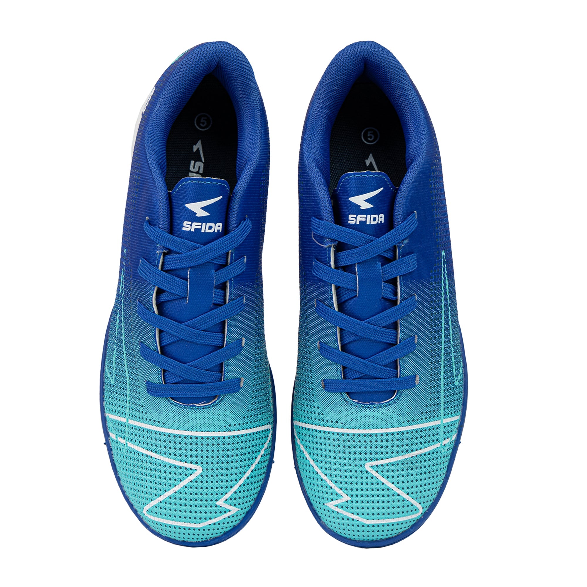 Conquer Kid's Indoor Football Shoes - Royal